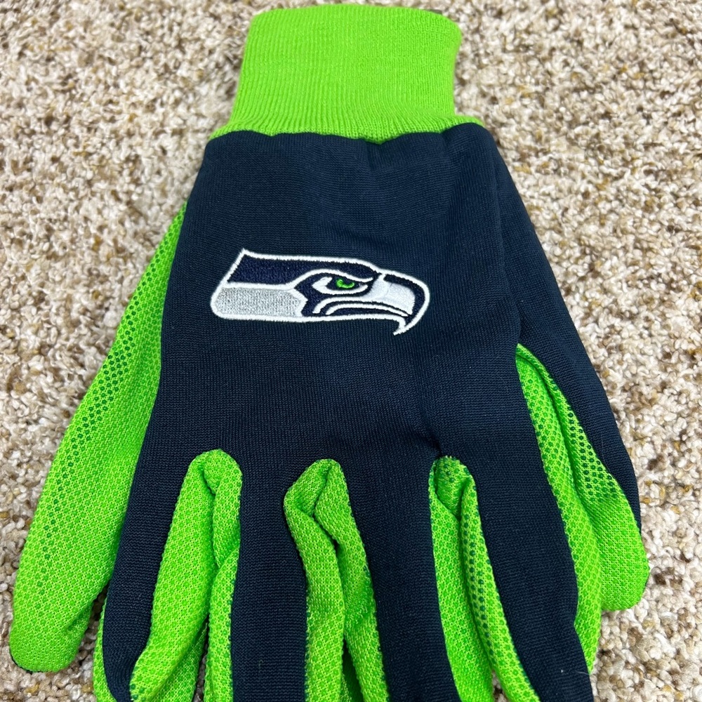 Authentic Seattle Seahawks Utility Gloves | Adult Size | McArthur Towel & Sports